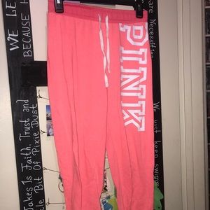Pink sweatpants